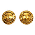 Chanel Earrings CC Logo Round
