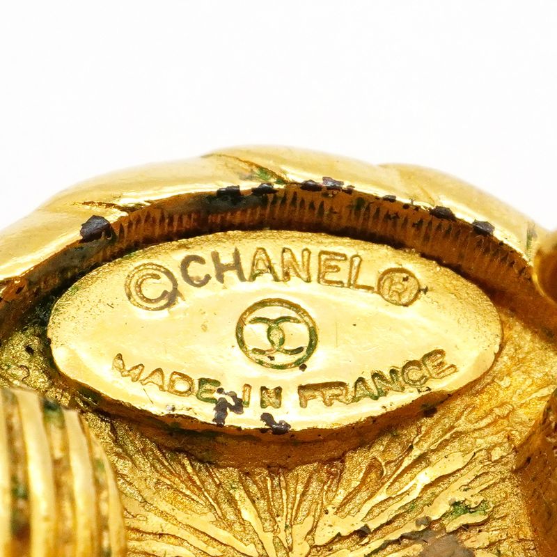 Chanel Earrings CC Logo Round