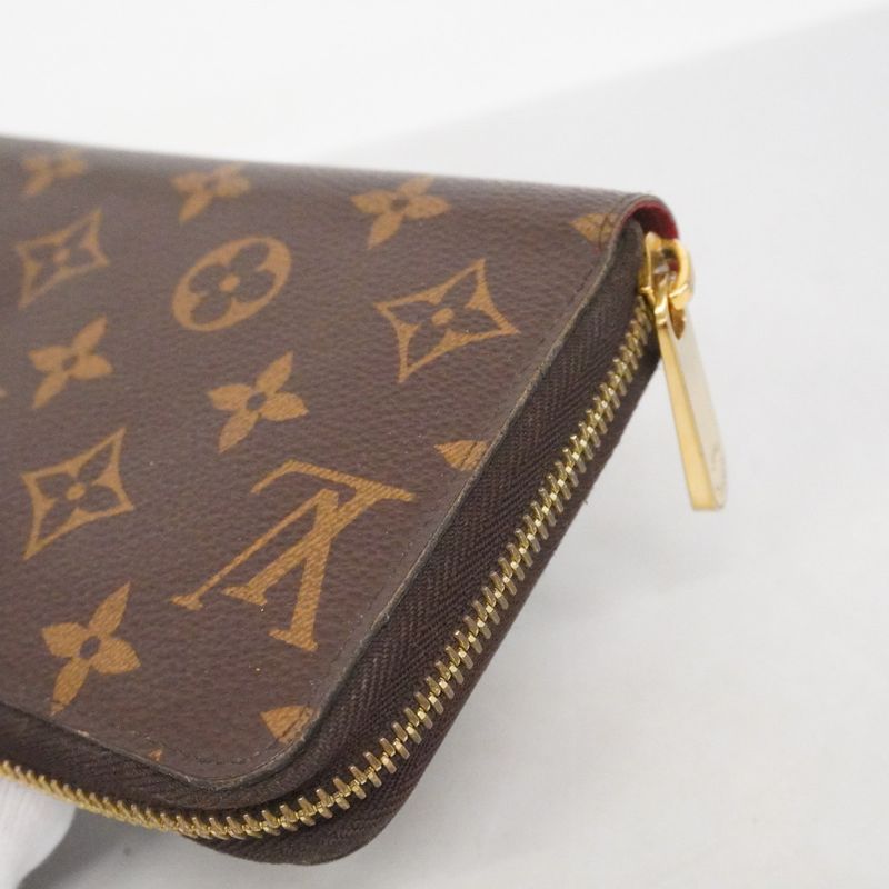 Louis Vuitton Wallet Monogram Zippy Brown Coquelicot