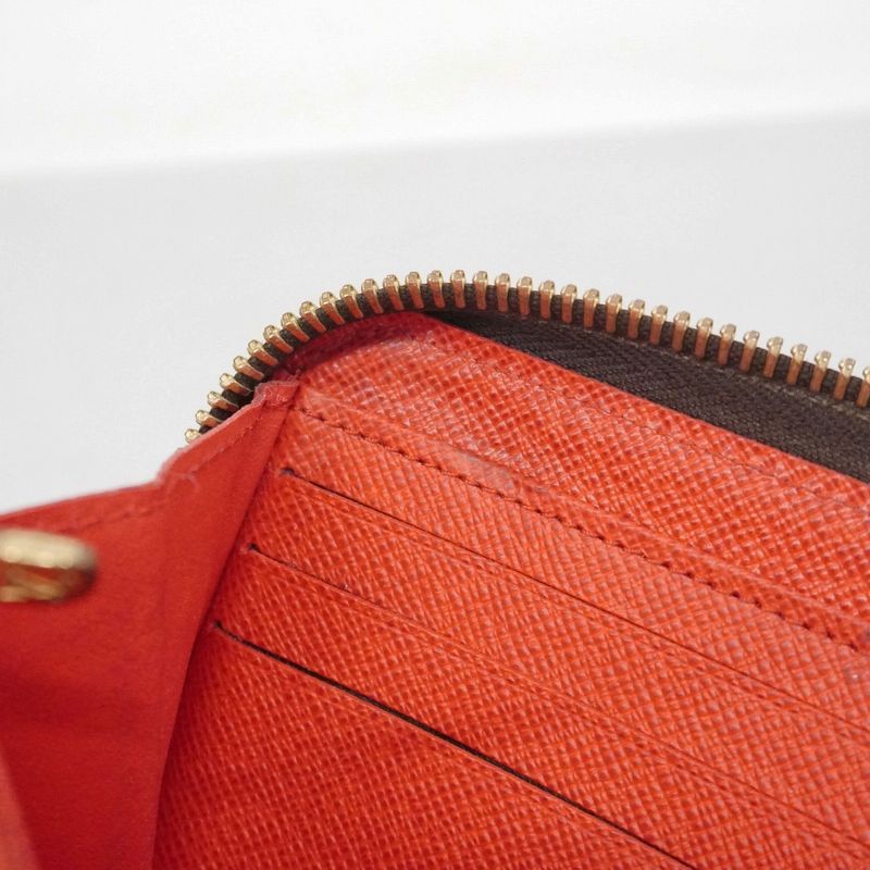 Louis Vuitton Wallet Monogram Zippy Brown Coquelicot