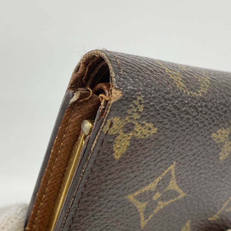 Louis Vuitton Wallet Monogram Porte Monnaie Viennois Brown