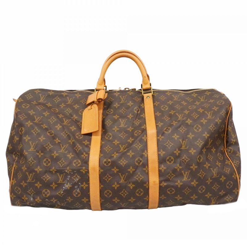 Louis Vuitton Boston Bag Monogram Keepall 60 Brown