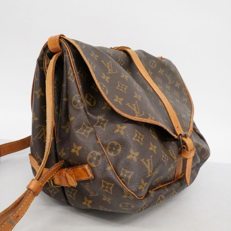 Louis Vuitton Shoulder Bag Monogram Saumur 35 Brown