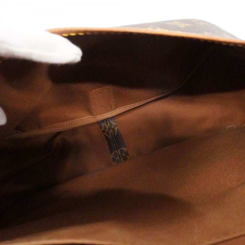 Louis Vuitton Shoulder Bag Monogram Saumur 35 Brown