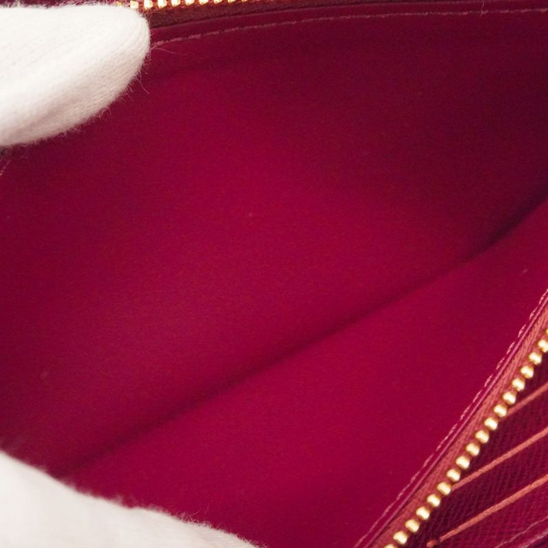 Louis Vuitton Wallet Monogram Zippy Brown Fuchsia Pink