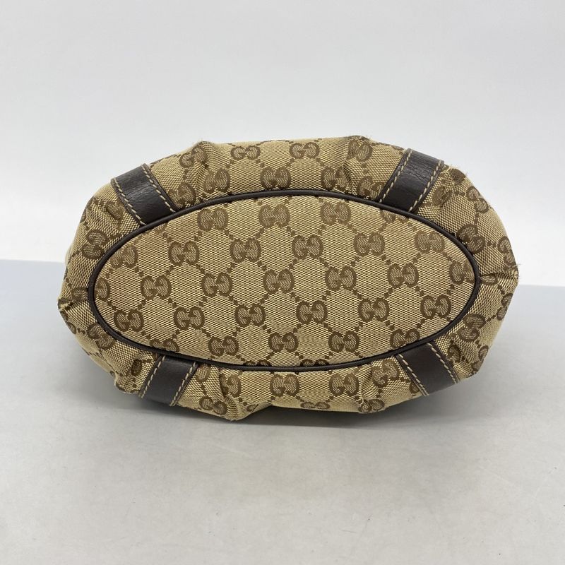 Gucci Tote GG Canvas Beige Brown Gold