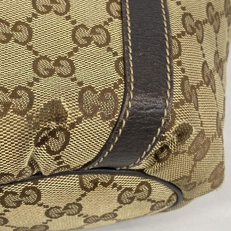 Gucci Tote GG Canvas Beige Brown Gold