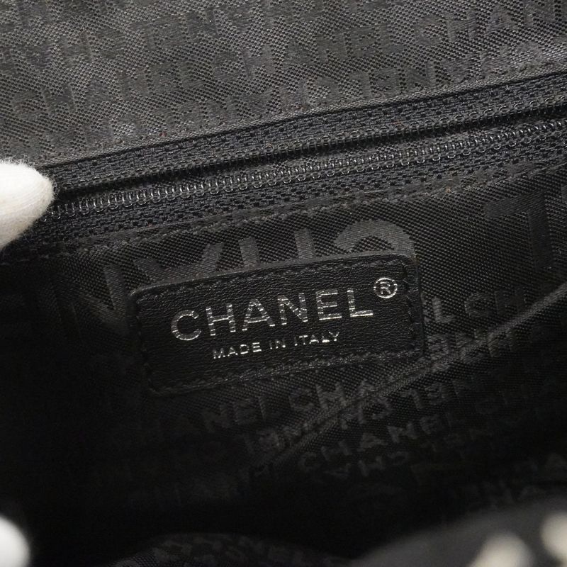Chanel Shoulder Bag Camellia Tweed Multicolor Silver Hardware Women's
