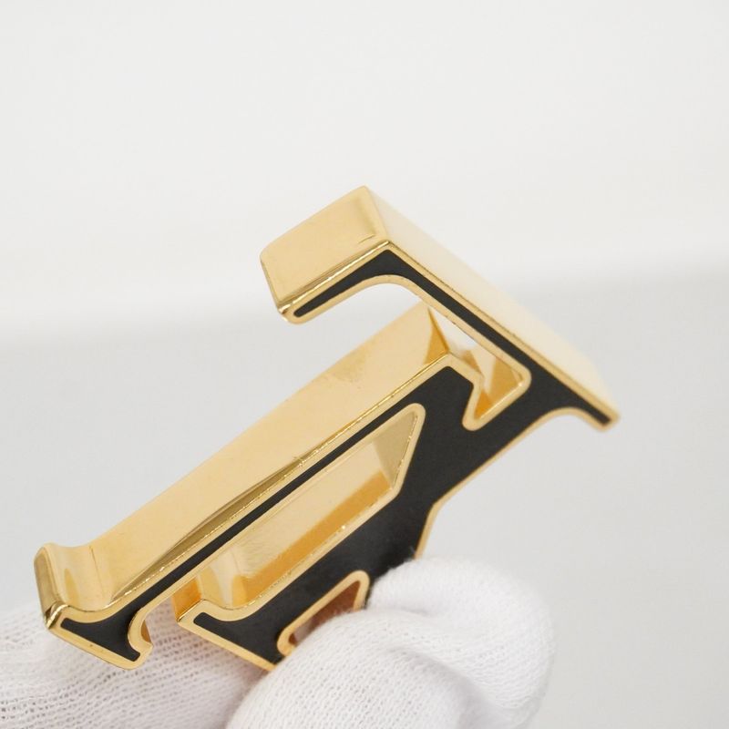 Louis Vuitton Key Holder Charm Fleurdeux Gold Beige Black Cles Diss