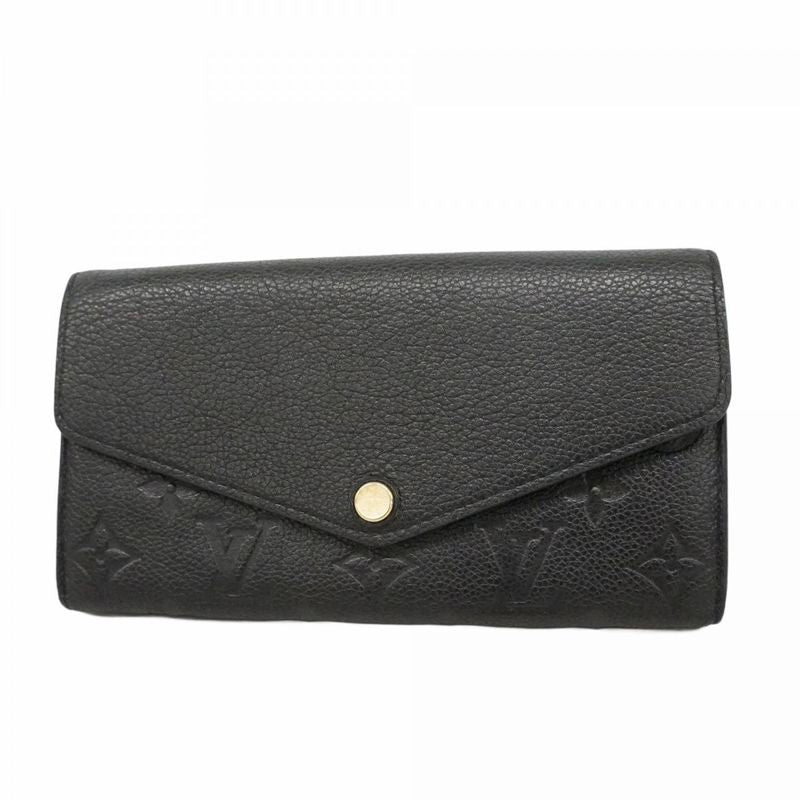 Louis Vuitton Wallet Monogram Empreinte Portefeuille Sarah Noir Black