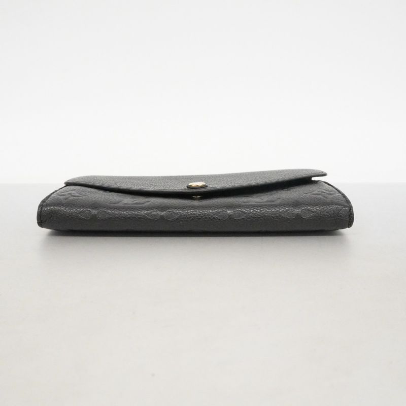 Louis Vuitton Wallet Monogram Empreinte Portefeuille Sarah Noir Black