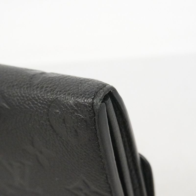 Louis Vuitton Wallet Monogram Empreinte Portefeuille Sarah Noir Black