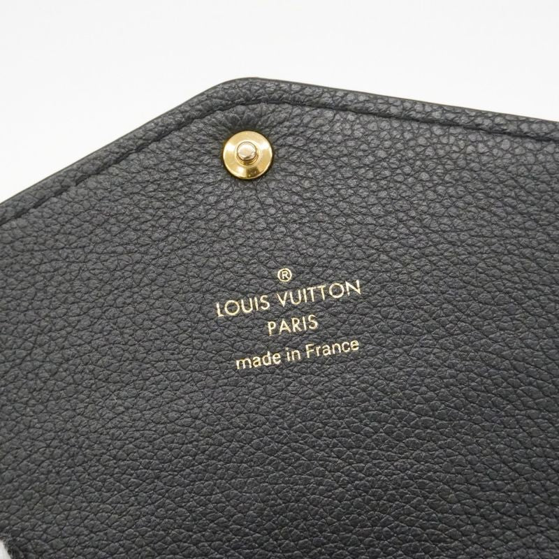 Louis Vuitton Wallet Monogram Empreinte Portefeuille Sarah Noir Black
