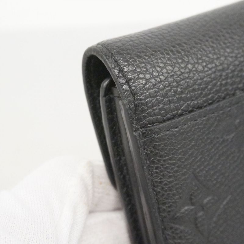 Louis Vuitton Wallet Monogram Empreinte Portefeuille Sarah Noir Black