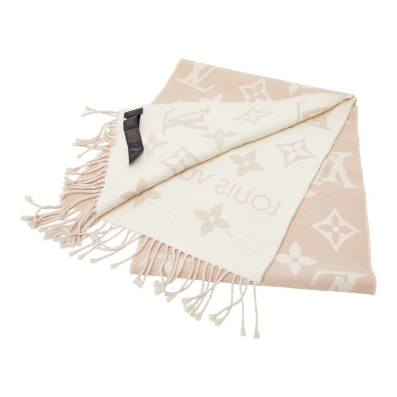 Louis Vuitton LV Essential Pink Beige Wool Shoulder Bag