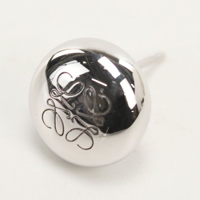 Loewe Pebble Stud Anagram Earrings Metal