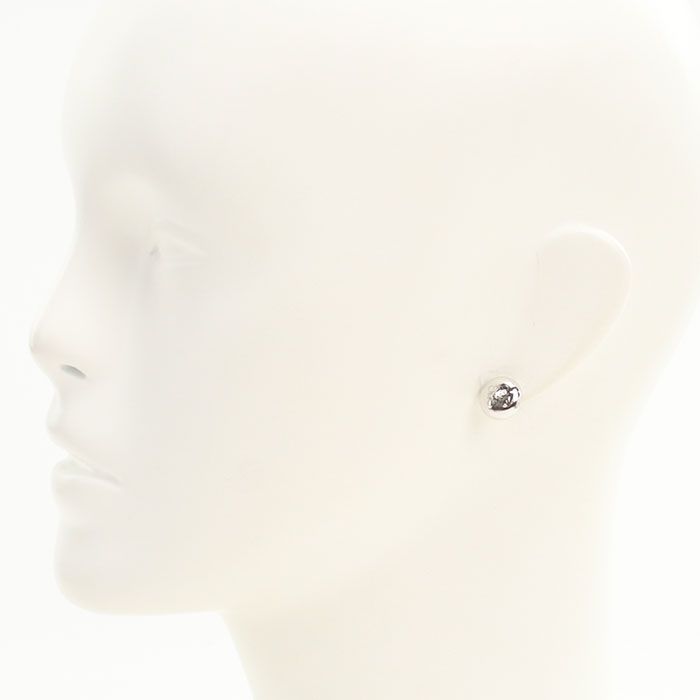 Loewe Pebble Stud Anagram Earrings Metal