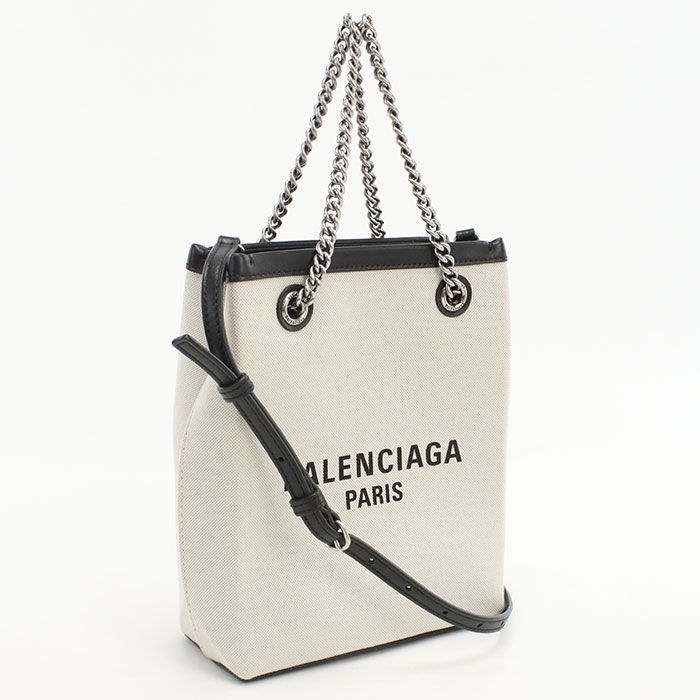 Balenciaga 2-Way Chain Tote Canvas