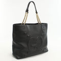 Gucci Chain GG Embossed Tote Leather