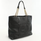 Gucci Chain GG Embossed Tote Leather