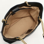Gucci Chain GG Embossed Tote Leather