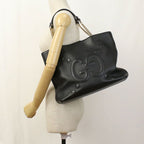 Gucci Chain GG Embossed Tote Leather