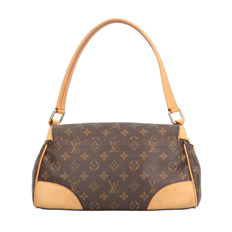 Louis Vuitton Beverly MM Monogram Shoulder Bag Canvas Brown Beverly Mm