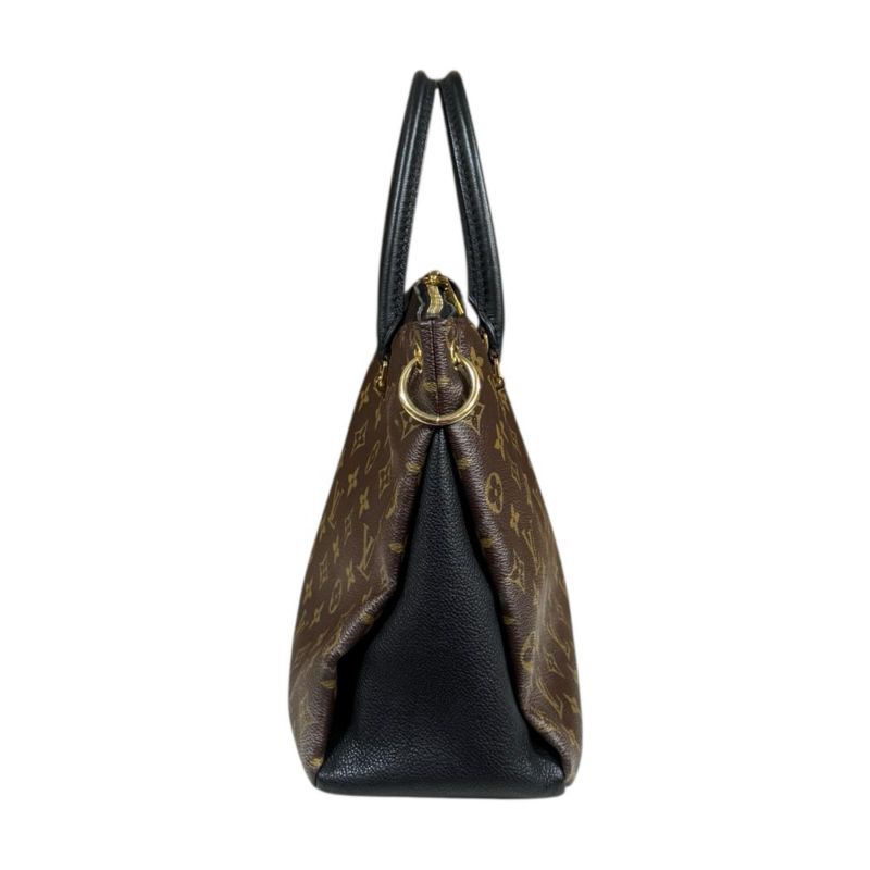 Louis Vuitton Pallas Monogram Shoulder Bag Canvas Black Noir