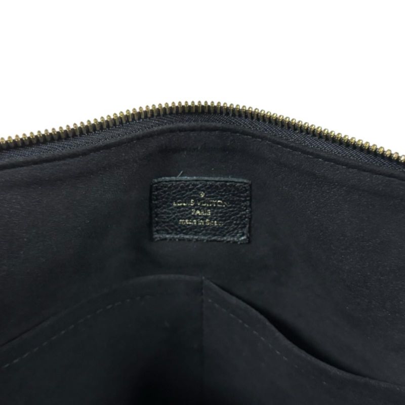 Louis Vuitton Pallas Monogram Shoulder Bag Canvas Black Noir