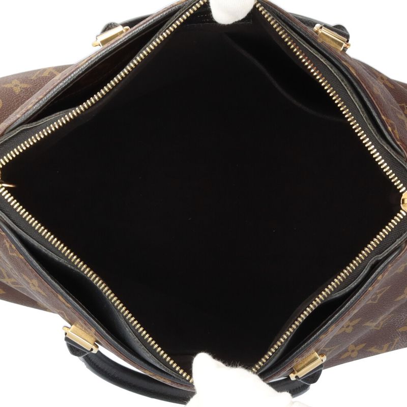 Louis Vuitton Pallas Monogram Shoulder Bag Canvas Black Noir
