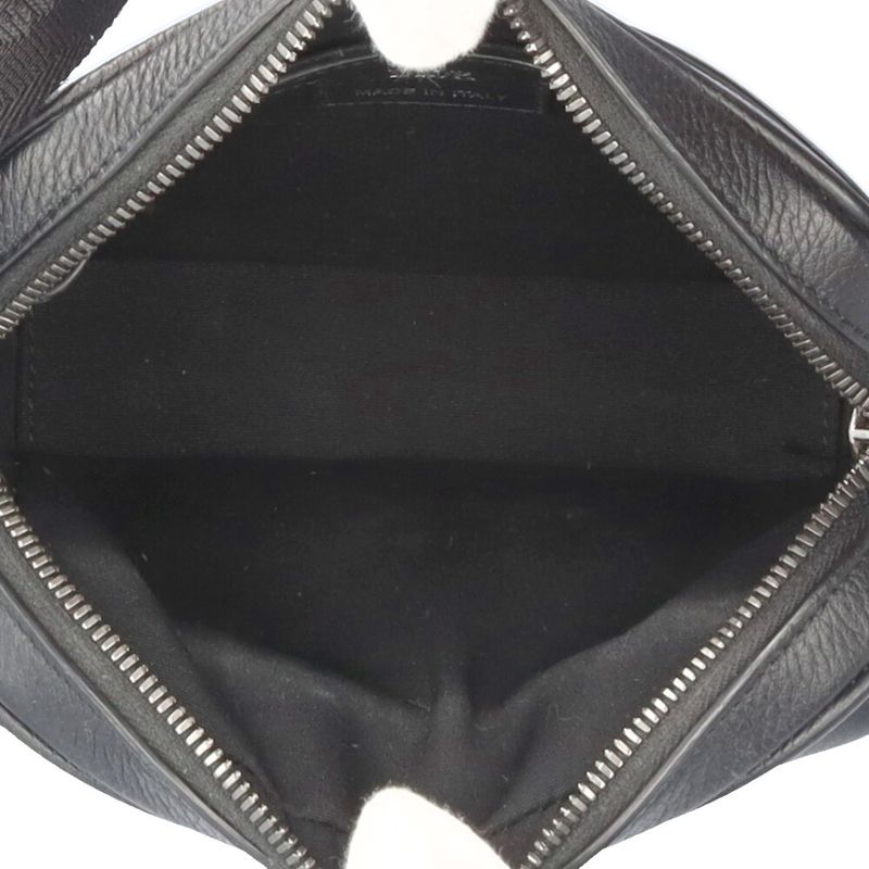 Dior Zip Messenger Bag Mini Blue Leather Beige Black