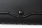 Bottega Veneta Key Case Key Ring Rows Intrecciato Nappa Black