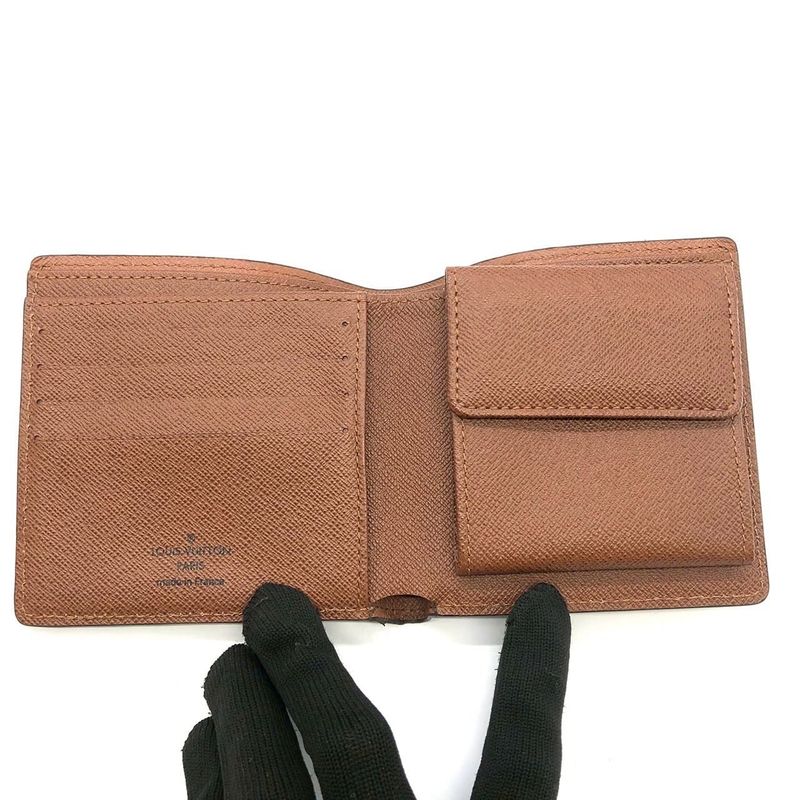 Louis Vuitton Portefeuille Marco Bifold Wallet Monogram Brown