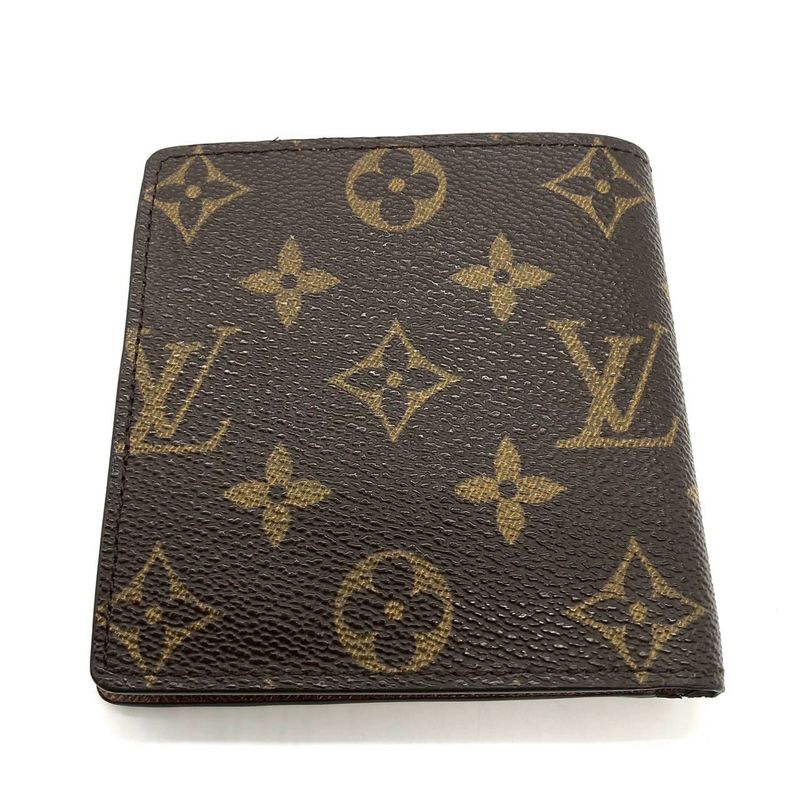 Louis Vuitton Portefeuille Marco Bifold Wallet Monogram Brown