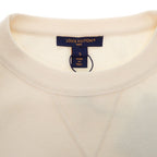 Louis Vuitton Embossed Signature Sweater S Half Sleeve Short Knit Top
