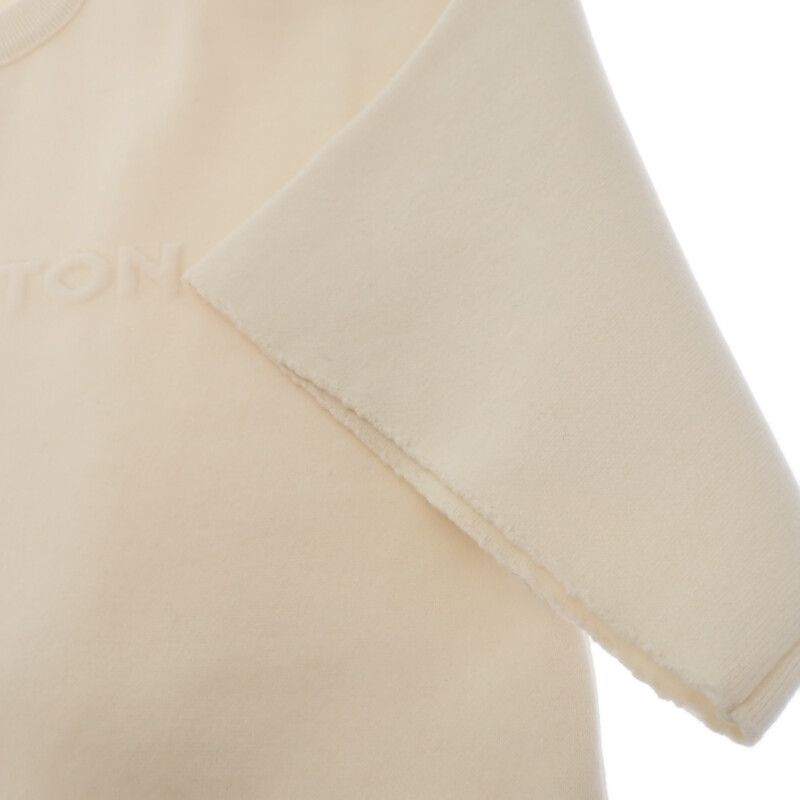 Louis Vuitton Embossed Signature Sweater S Half Sleeve Short Knit Top