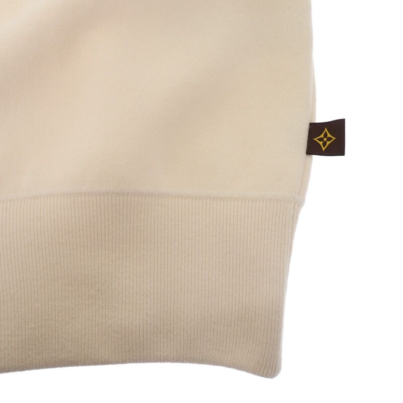Louis Vuitton Embossed Signature Sweater S Half Sleeve Short Knit Top