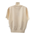 Louis Vuitton Embossed Signature Sweater S Half Sleeve Short Knit Top