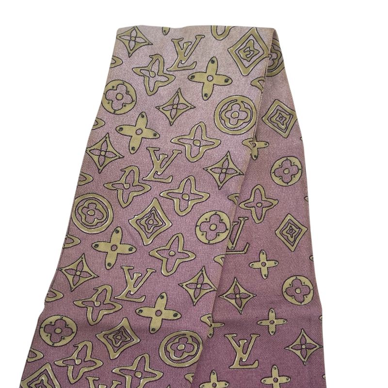 Louis Vuitton Scarf Bandeau Monogram Gradient Purple