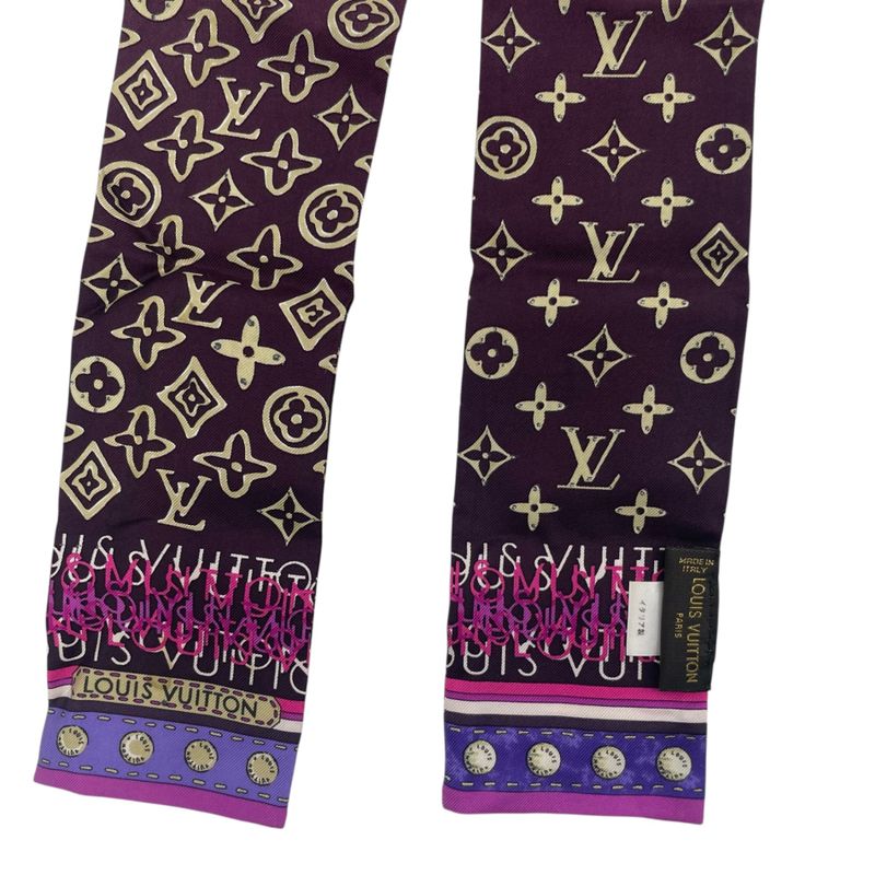 Louis Vuitton Scarf Bandeau Monogram Gradient Purple