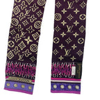 Louis Vuitton Scarf Bandeau Monogram Gradient Purple