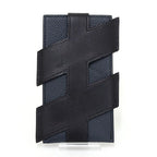 Hermes Card Case Tag Calf Veau Epsom Black Blue Indigo Ash Tag Blue-indigo
