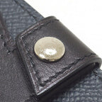 Hermes Card Case Tag Calf Veau Epsom Black Blue Indigo Ash Tag Blue-indigo