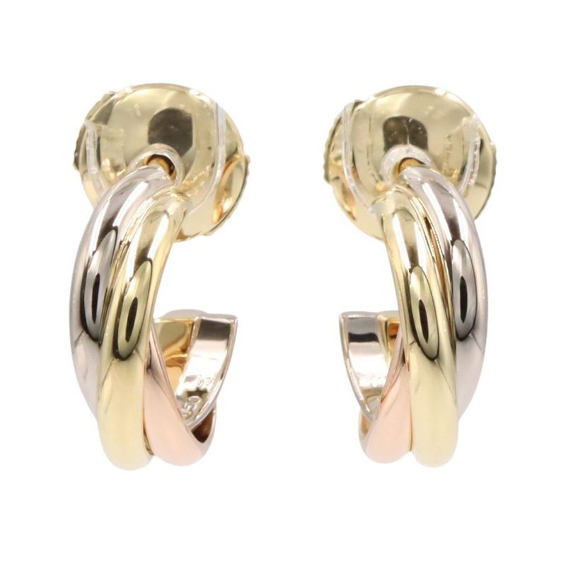 Cartier Earrings Trinity Small 18k White Gold
