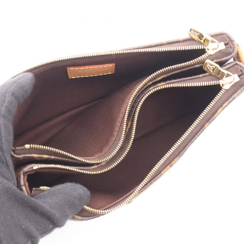 Louis Vuitton Shoulder Bag Pochette Riv Canvas Leather