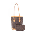 Louis Vuitton Handbag Bucket PM Canvas Leather
