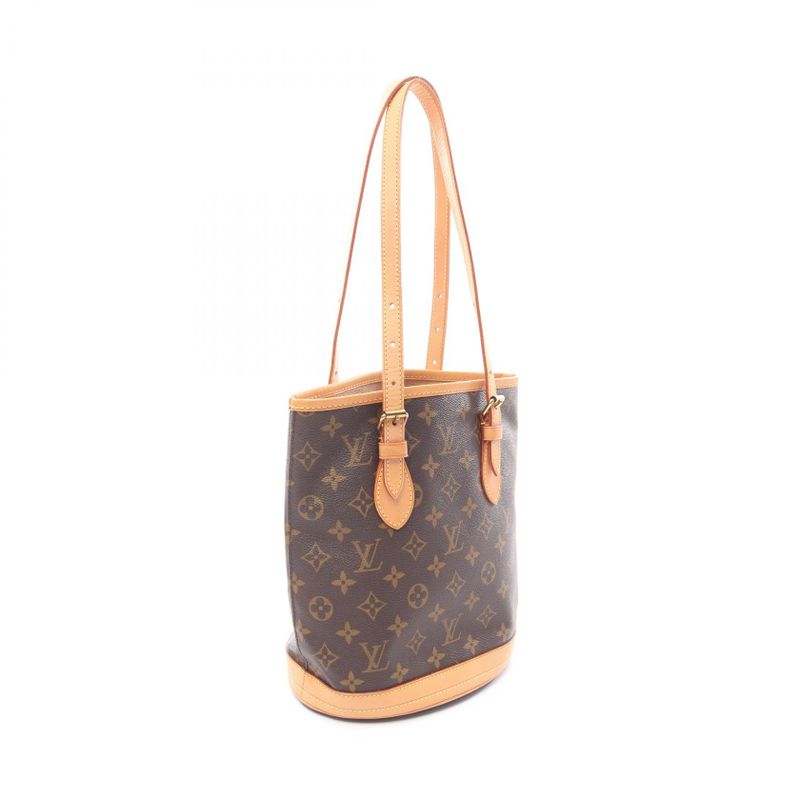 Louis Vuitton Handbag Bucket PM Canvas Leather