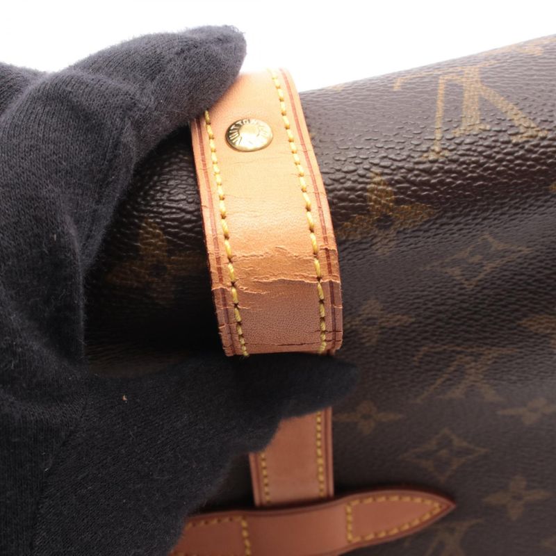 Louis Vuitton Shoulder Bag Saumur 30 Canvas Leather