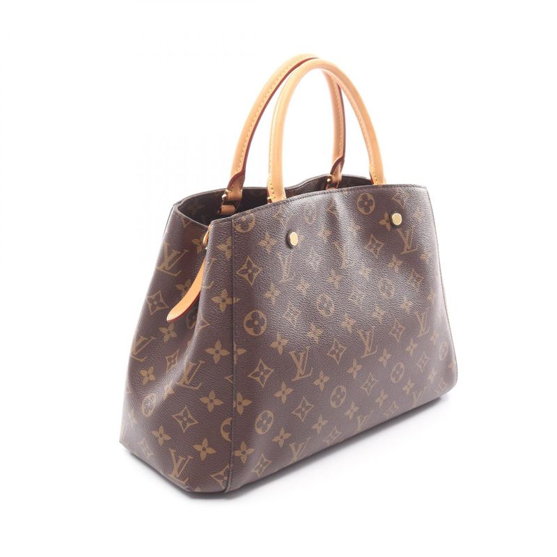 Louis Vuitton Handbag Montaigne MM Canvas Leather