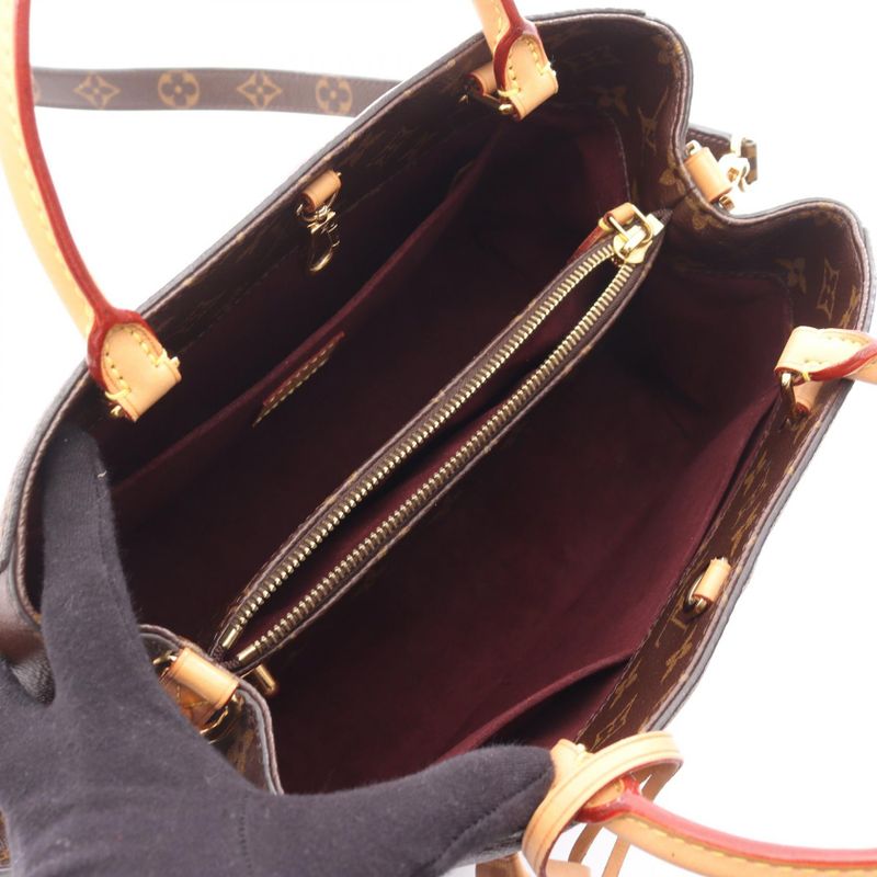 Louis Vuitton Handbag Montaigne MM Canvas Leather